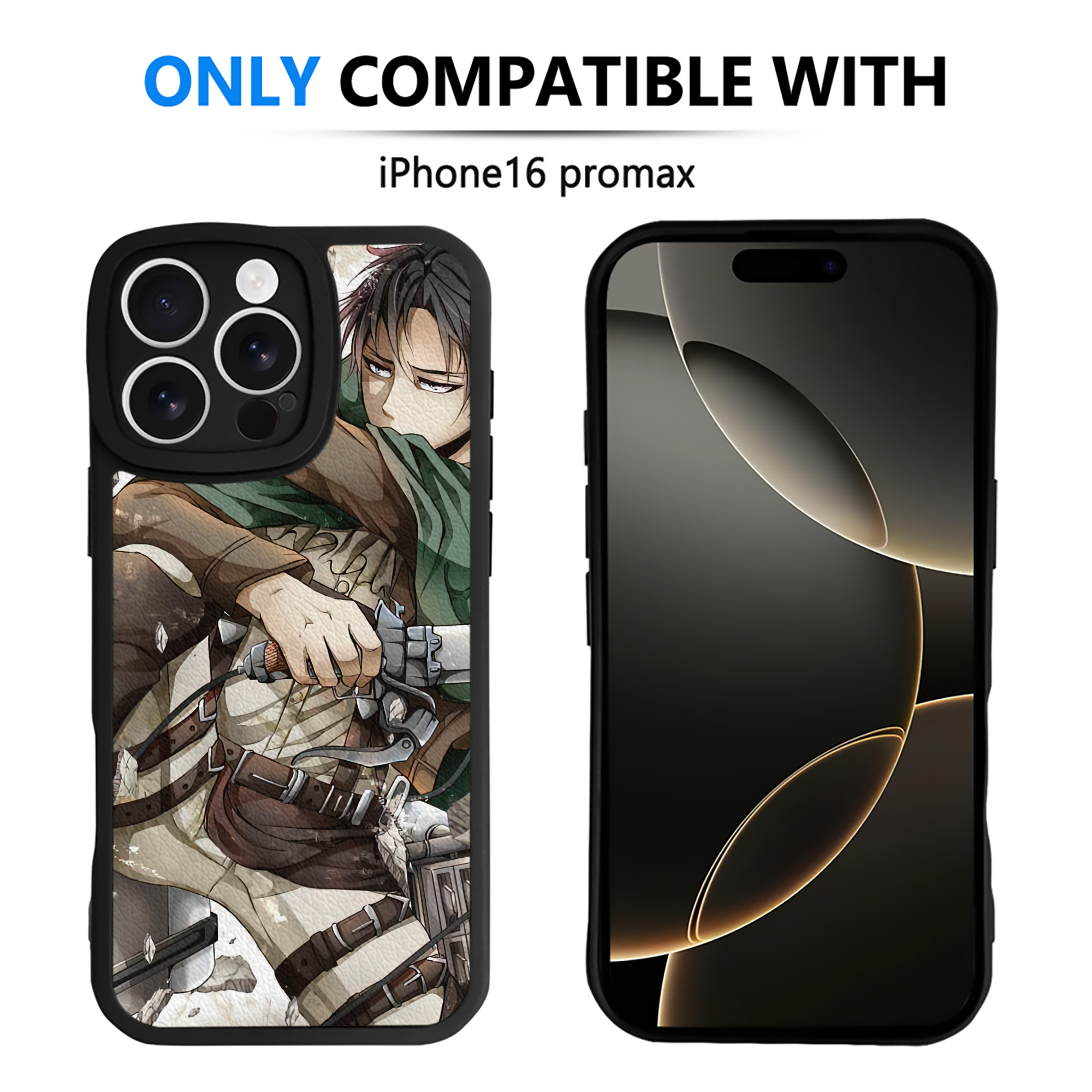 （画像用） 進撃の巨人 Attack on Titan 【iPhone 16シリーズ対応】シリコンスマホケース（レザー調） 材質：シリコン